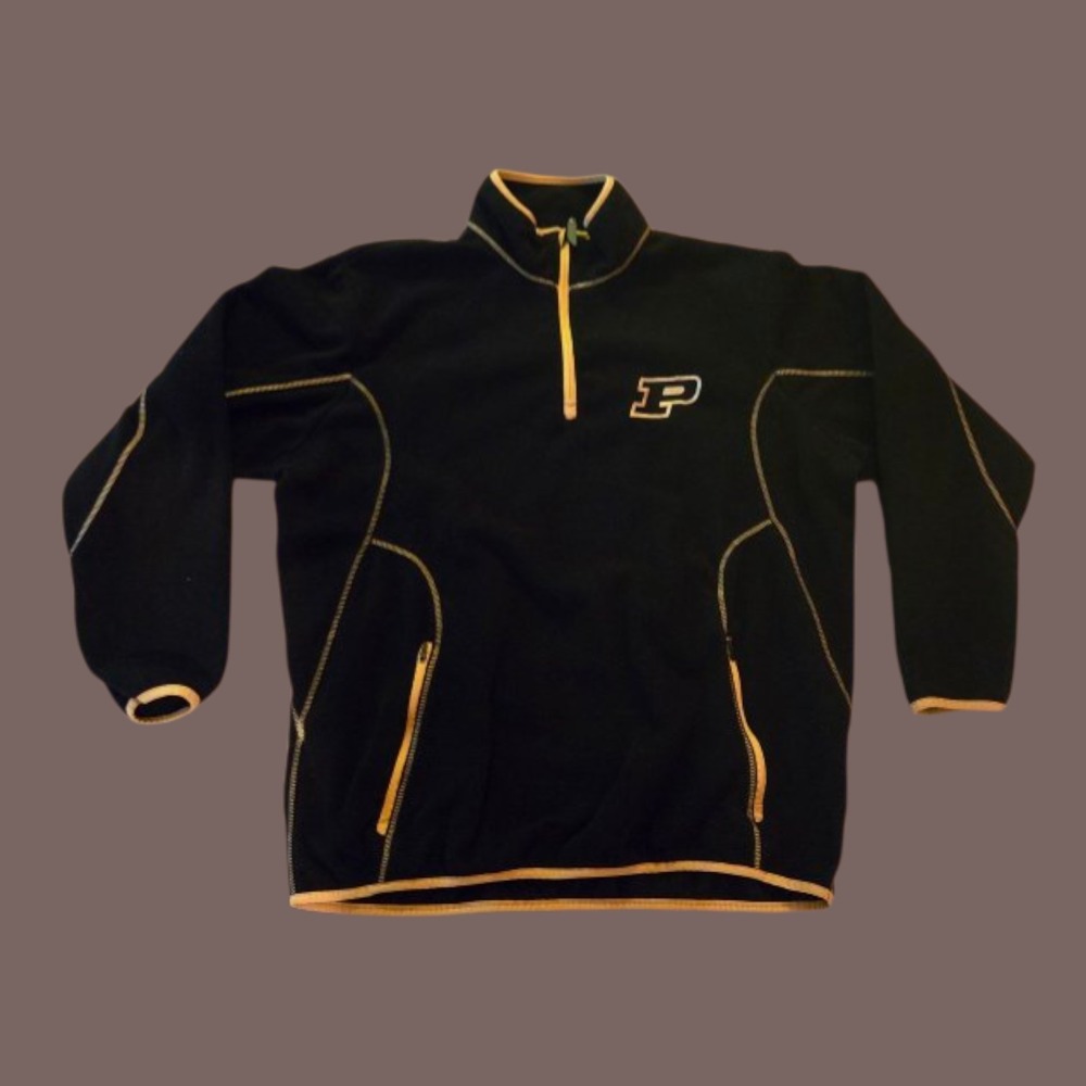 Purdue Boilermakers Sz‎ XL Pull Over Fleece Quarter Zip by Antigua